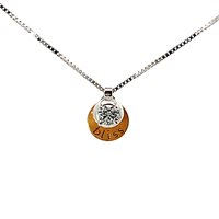 Necklace Bliss Woman in Gold Diamante 0.20 Ct K13527 - K13527
